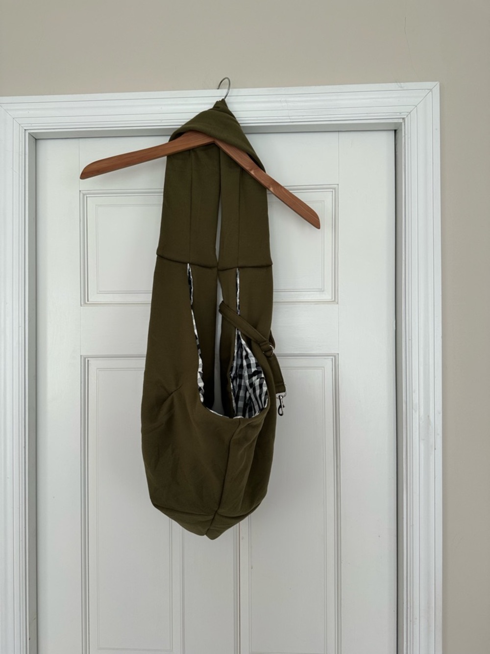 Olive Green Pet Sling Carrier for Small Dogs